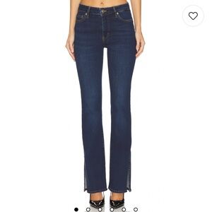 Frame Denim Blue Flare Wide Leg Jeans